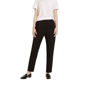 FRANK AND OAK Grant Tapered High Rise Black Ankle Pants Size‎ 6